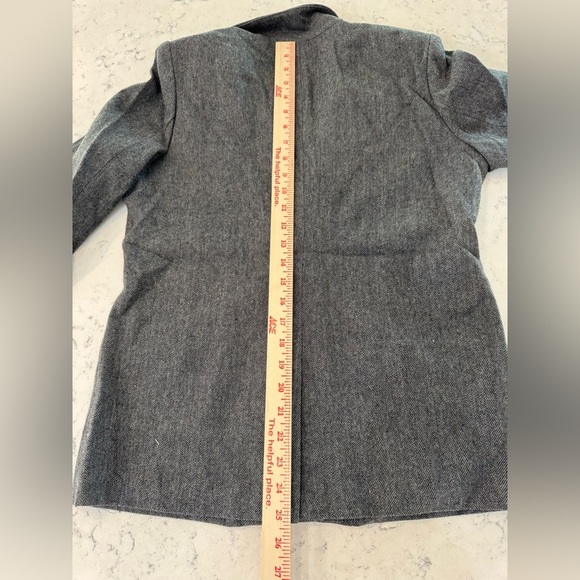 Grey Lab Jacket Size M Grey Herringbone MUCH MORE LOVE PLS! Blazer Coat NWT - Picture 9 of 12